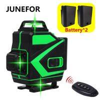 Juneffor เลเซอร์360ปรับระดับ12/16เส้นสีเขียวด้วยตนเอง4D ระดับเลเซอร์2ก้อนแนวตั้งแนวนอนระดับเลเซอร์มืออาชีพ2022