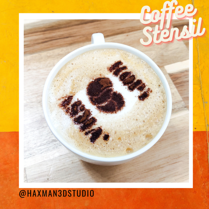 CUSTOM Coffee Stencil Art Barista Decorative Coffee Mold Decorative