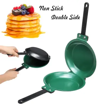 Pancake Pan Maker - Double Sided Nonstick Maker with 4 Small Circle Mould  Designs for Perfect Eggs, French Toast, Omelette, Flip Jack, and Crepes