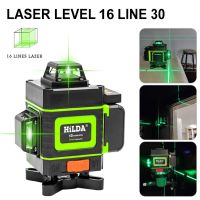 16 Lines Laser Level with Lifting Base 4D 360° Horizontal &amp; Vertical Self-Leveling Cross Line Level with Remote Control Charger