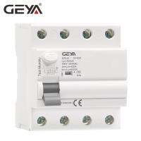 GEYA ประเภท GYL9ที่เหลือเบรกเกอร์เหลือ RCD ELCB 4ขั้ว40A 63A RCD ELCB ตรวจจับการเต้นของ DC ที่เหลือ