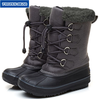 ( บามาก/ กันน้ำซึมพร้อมลุยหิมะ ) รองเท้าบูทกันหนาวเด็ก Winter Boots (Size 32)