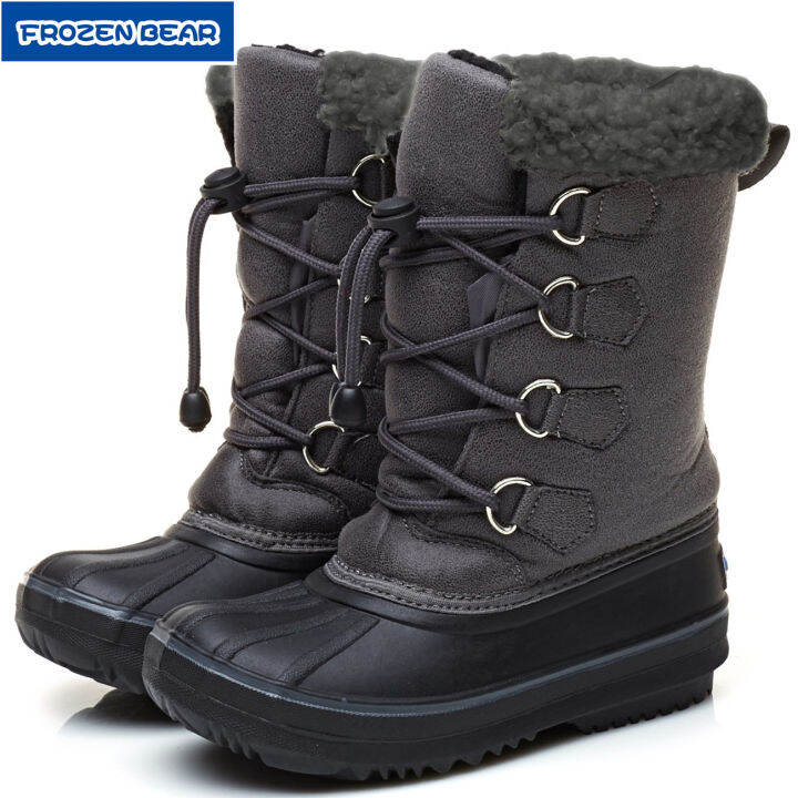 บามาก-กันน้ำซึมพร้อมลุยหิมะ-รองเท้าบูทกันหนาวเด็ก-winter-boots-size-32