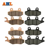 AHL Motorcycle Front and Rear Brake Pads for YAMAHA ATV RHINO YXR 700 FI YXR700 FI Auto 4x4 SE 2009 Disc Pad