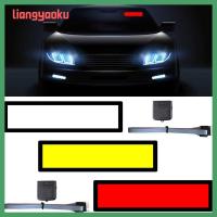 LIANGYAOKU สติกเกอร์ติดรถยนต์ DIY สำหรับเขียน LED,สติ๊กเกอร์ติดรถยนต์ไฟฟ้า5โหมดทนทานกระจกบังลมสติกเกอร์ประดับรถยนต์สีขาว/เหลือง/แดง