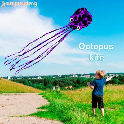 4M ปลาหมึกนุ่ม Kites เด็กที่มีหางยาวว่าวลอยได้ Windsock ครอบครัวของเล่นสนุกกลางแจ้งเกมของขวัญ Kites สำหรับเด็ก
