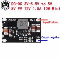 +——{} DC-DC 3V-5.5V To 5V 8V 9V 12V 1.5A 10W Mini Multi-Ftion  Lithium Battery Charging Boost Module With LED Indicator