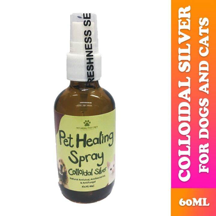 Pet Healing Spray Colloidal Silver for Dogs and Cats 60ml Dog ...