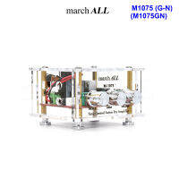 MarchAll M1075 (G-N) แอ๊คทีฟ โทน เคสใส ปรี-แอมป์ สเตอริโอ ปรับทุ้ม แหลม เสียง แฟลต ได้  Bass Treble Active Tone Pre Amplifier Flat โลว์ ดิสทอร์ชั่น Low Distortion THD ดีมาก