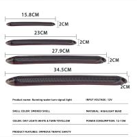 ไฟ2023new สำหรับวิ่งกลางวัน DRL กันน้ำลายเส้นเรียงไฟติดหน้ารถไฟสัญญาณเลี้ยว LED รถสตรีมเมอร์ไหลหลอดฮาโลเจนเดย์ไลท์2ชิ้น