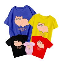 Disney Toy Story New Family Matching T-Shirts Hamm Piggy Bank with Sunglasses Kids Short Sleeve Unisex Adult O-Neck Baby Romper