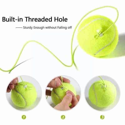 Tennis Training Device Senior Sparring Device With Tennis Ball Training Practice Rope Beginner Training Single Player W1L4