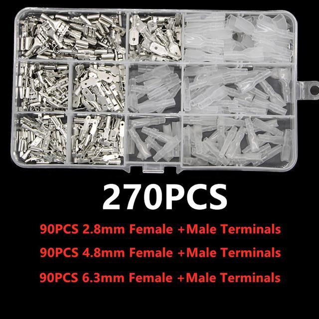 270pcs-2-8-4-8-6-3mm-insulated-male-female-wire-connector-electrical-wire-crimp-terminals-spade-connectors-assorted-kit