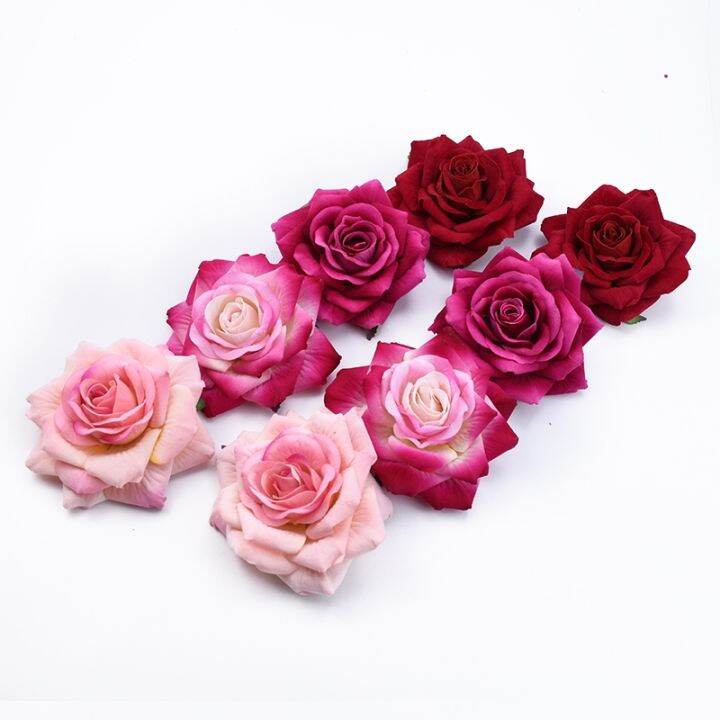 cw-2pcs-10cm-artificialbig-rosesdecorationdecorative-flowers-wreaths-wedding-bridal-accessories-clearance