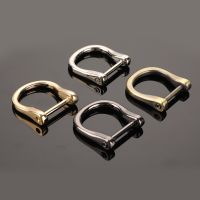 Detachable Removable Open Screw D Ring Buckle Shackle Clasp Leather Craft Bag