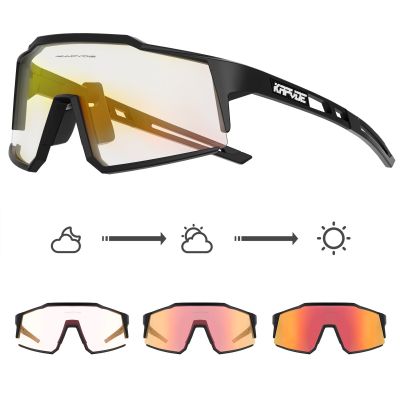 【CW】✜  Kapvoe Photochromic Cycling Glasses Eyewear Outdoor Hiking Sunglasses Road Riding Racing Goggles