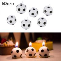 【CW】☢❖❍  6Pcs/Set Soccer Football Candles Kids Birthday Decorating Supplies