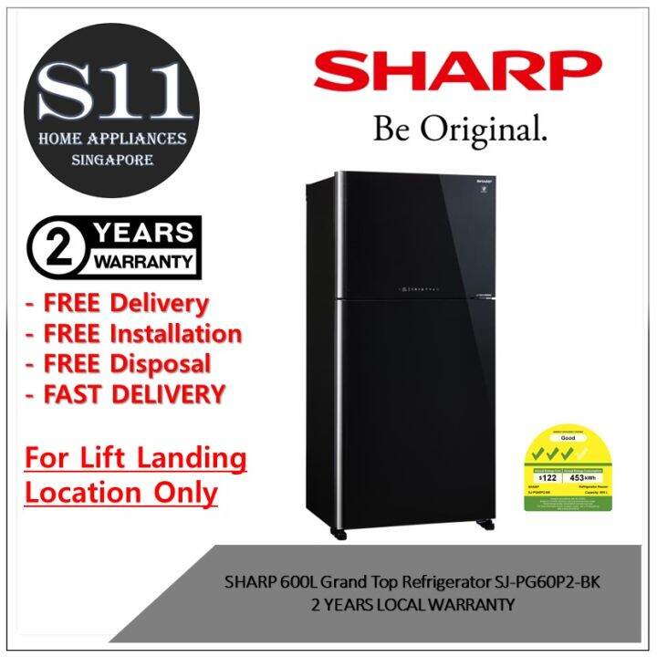 sharp 600l fridge