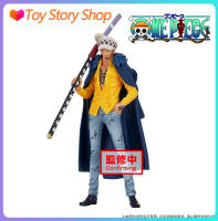 BANDAI BANPRESTO แท้ได้รับอนุญาตอย่างเป็นทางการ ONEPIECE Trafalgar D ของเล่นแบบจำลองกฎหมายน้ำพร้อมกล่องและฐานเก็บ20ซม.