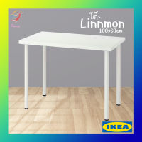 โต๊ะทำงาน โต๊ะอ่านหนังสือ โต๊ะ ลินมูน/อดิลส์ อิเกีย Table Linnmon/Adils IKEA 100x60cm