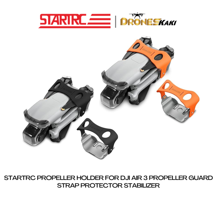 CERFFOOL Propellerhalter Für DJI Air 3S/3 - Orange-Schwarz Drohnenzubehör Schutz