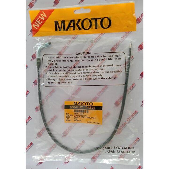 MOTO PART XRM 125 Throttle Cable / Gas Lazada PH