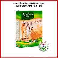 [Chính hãng] Cà phê ăn kiêng không đường chiết xuất từ lá cỏ ngọt Tropicana Slim Latte 140g (10 x 14g) thumbnail