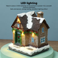 Christmas Village House ภูมิทัศน์ที่สวยงามแบบวินเทจ LED Lighted Christmas House สำหรับตกแต่งบ้านของขวัญ