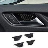 【Cw】4pcs Car Decal Inner Door Handle Bowl Cover Trim Stickers Carbon Fiber Texture For Audi A3 8V 14-19 Auto. Interior Accessorieshot