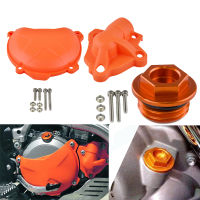 Clutch Cover Water Pump Guard Protector Oil Fuel Filler Cap for KTM 250 350 SXF EXCF XCF XCFW Freeride SIX DAYS SX-F EXC-F XCF-W