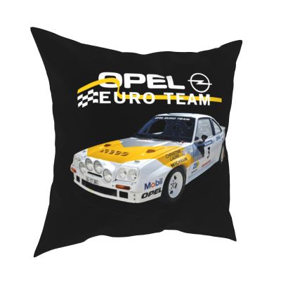 Soft Opel Manta 400 Euro Rally Team Gr.B Wrc Soft Vauxhall Cavalier Racing Pillowcase Throw Pillow Cover Decoration