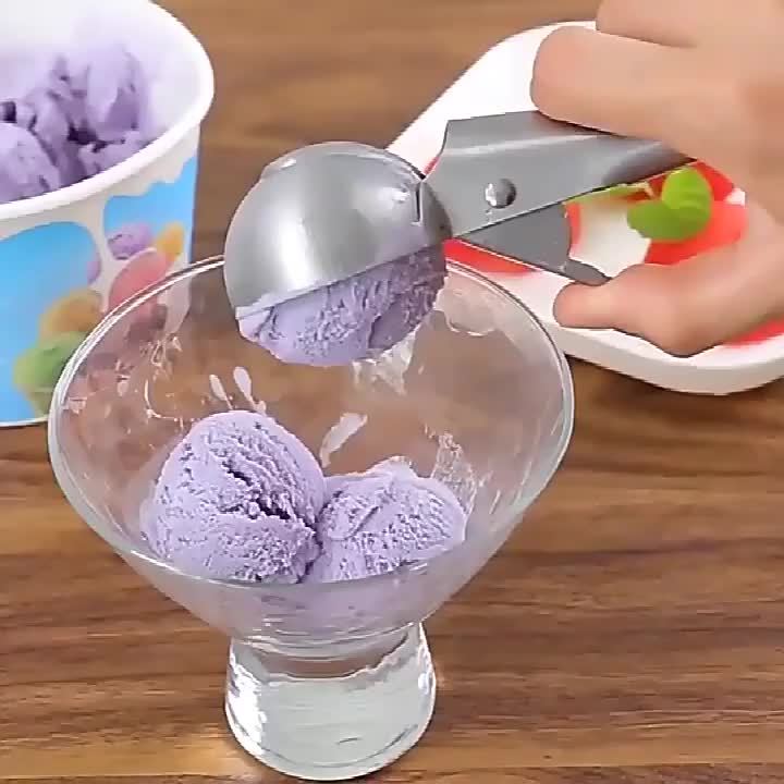 Thickened Plastic Ice Cream Scoop, Creative Fruit Baller, Ice