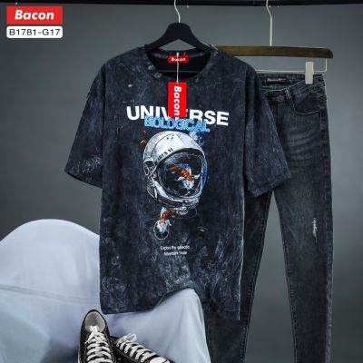 เสื้อยืดแฟชั่น ฟอกสี Universe Biological