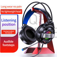 Profession Wired Gaming Headset Deep Bass Stereo Gamers Headphones with Microphone RGB Light for PS4 5 Laptop PC Gamer Headphone