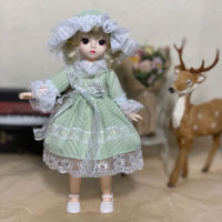 New 30cm BJD Doll Little Girl Cute Set 27 Removable Joint Doll Princess Beauty Makeup Doll Fashion Dress DIY Toy Gift Girl