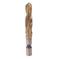 ?【Lowest price】MH M3-M10 HEX Shank TITANIUM Plated hss สกรูมือเกลียว METRIC TAP Drill bits