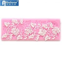 Silicone Resin Clay Candy Cake Decoration Pastry Sugarcraft DIY Moulds Rattan Shape Flower Leaf Lace Fondant mold Embossing Mat Bread Cake  Cookie Acc