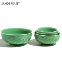 Large capacity Ceramic Teacup Longquan Celadon Tea Bowl Porcelain Teaware Accessories Master Tea cup Single Cup Drinkware