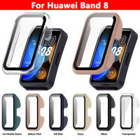 สำหรับ Huawei Band 8 สมาร์ทนาฬิกากรณีพีซีเต็มรูปแบบฟิล์มนิรภัยอุปกรณ์เสริมกรณียาก