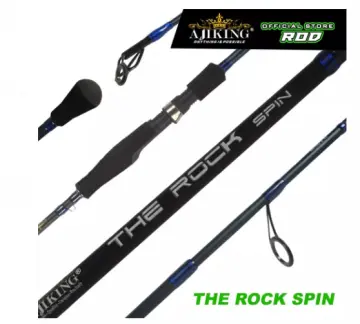 Ajiking The Rock Spin 5'6ft-9'0ft Spinning Fishing Rod Joran