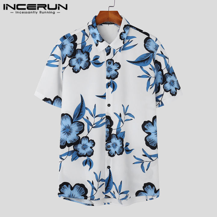 incerun-เสื้อแฟชั่นผู้ชายแขนสั้นพิมพ์ดอกไม้-artsy-สไตล์เกาหลี-3