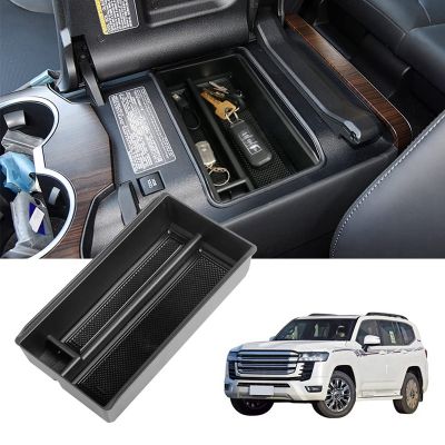 1 PCS Car Armrest Storage Box Central Control Interior Stowing Accessories Replacement Parts Accessories for Toyota Land Cruiser LC300 2022