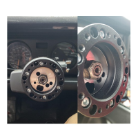 【CW】Auto Part Modification Universal Conversion พวงมาลัย Hub Adapter สีดำ Universal Aluminium Alloy Steering Wheel Booster Set