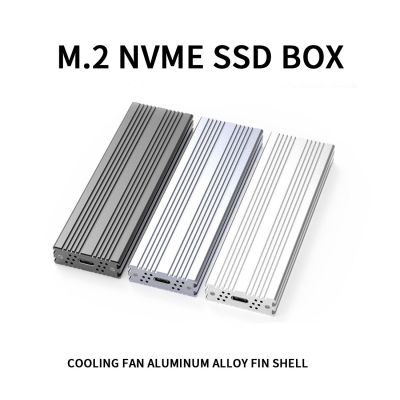 XT-XINTE M.2 Enclosure Aluminum Mobile Hard Disk Box TYPEC USB3.1GEN2 1000MB/S SSD M2 Case Built-in Cooling Fan for NVME m.2 SSD