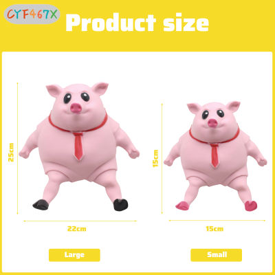 CYF Cute Pink Pig Squeeze Toy Soft Stretch Anxiety Relief Toy For Children Adult