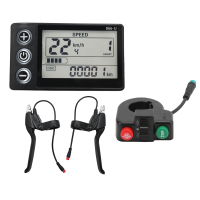 24V 36V 48V 60V 866 Controller Dashboard+Brake Lever+Switch Electric Bike LCD Display for Electric Bike Scooter