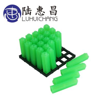 【CW】 LUCHANG 500pcs Plastic expansion pipe green M6 M8 wall plug rubber anchor self tapping screw tube