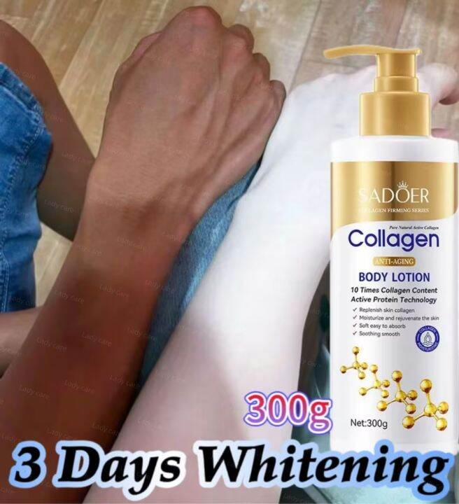 Whitening Body Lotion 300g Collagen Moisturizing Firming Skin Improve 