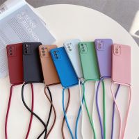 Crossbody Lanyard Silicone Case For Samsung Galaxy S22 S21 S20 Fe S23 Plus Ultra 5g S20fe Strap Cord Cover S 22 21 20 23 S21fe