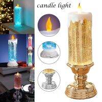 Rechargeable Colour Electronic Led Waterproof Candle With Glitter Colour Changing Led Water Candle Bougie Decoration Decoração